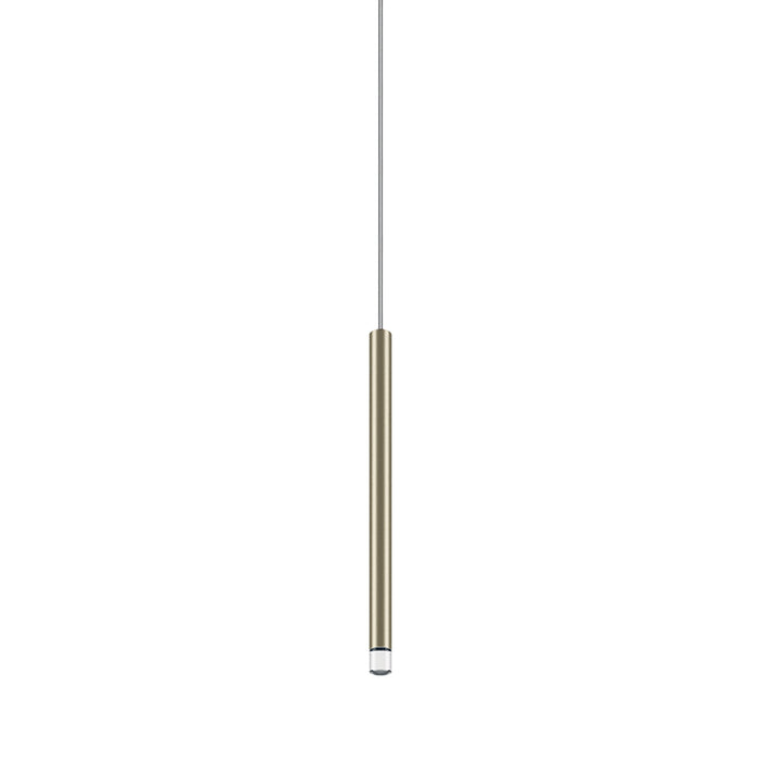 A-Tube Nano LED Pendant Light in Clear/Champagne (Small).