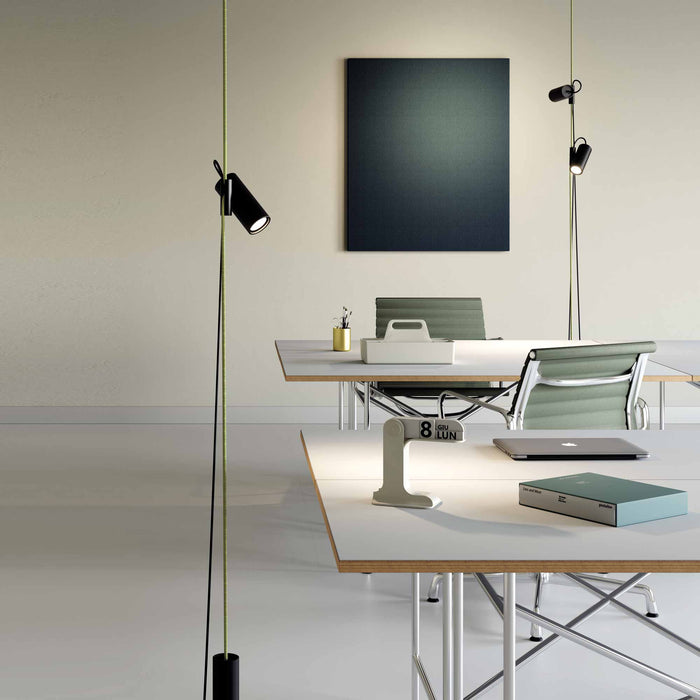 Cima Suspended LED Floor Lamp in office.