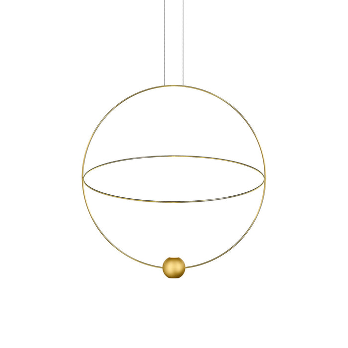 Elara Pendant Light in Matte Gold/Glossy Gold (Large).