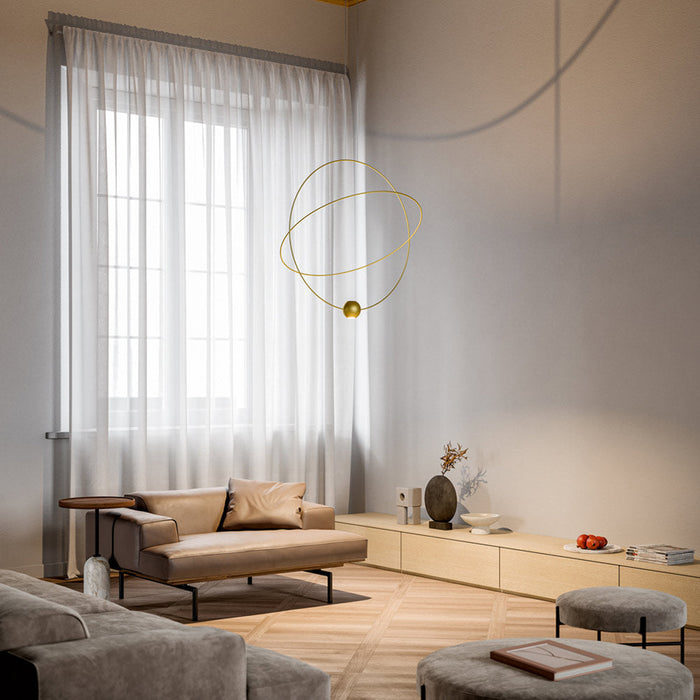 Elara Pendant Light in living room.