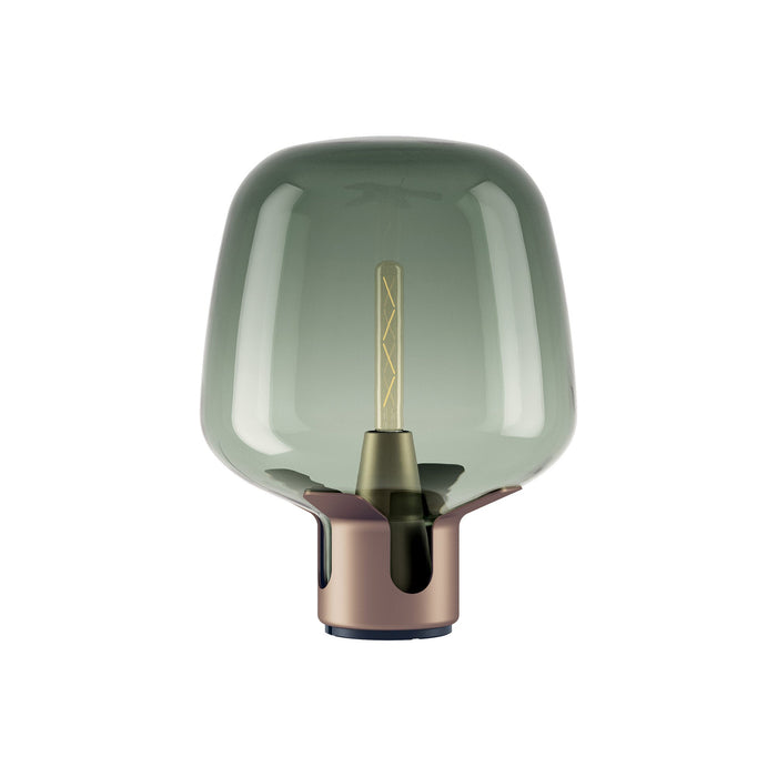 Flar Table Lamp in Terra/Turquoise (Medium).