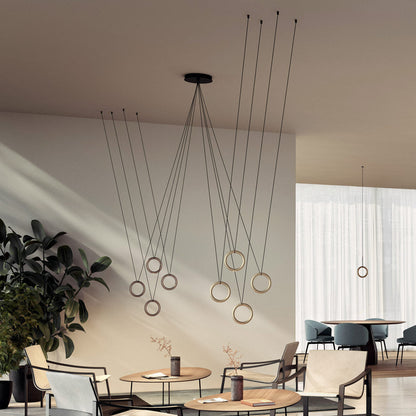 Ivy V LED Pendant Light in living room.