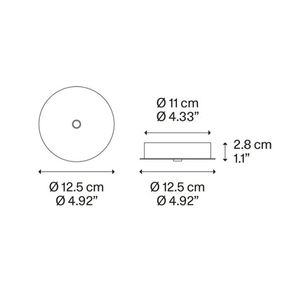 Ivy V LED Pendant Light - line drawing.