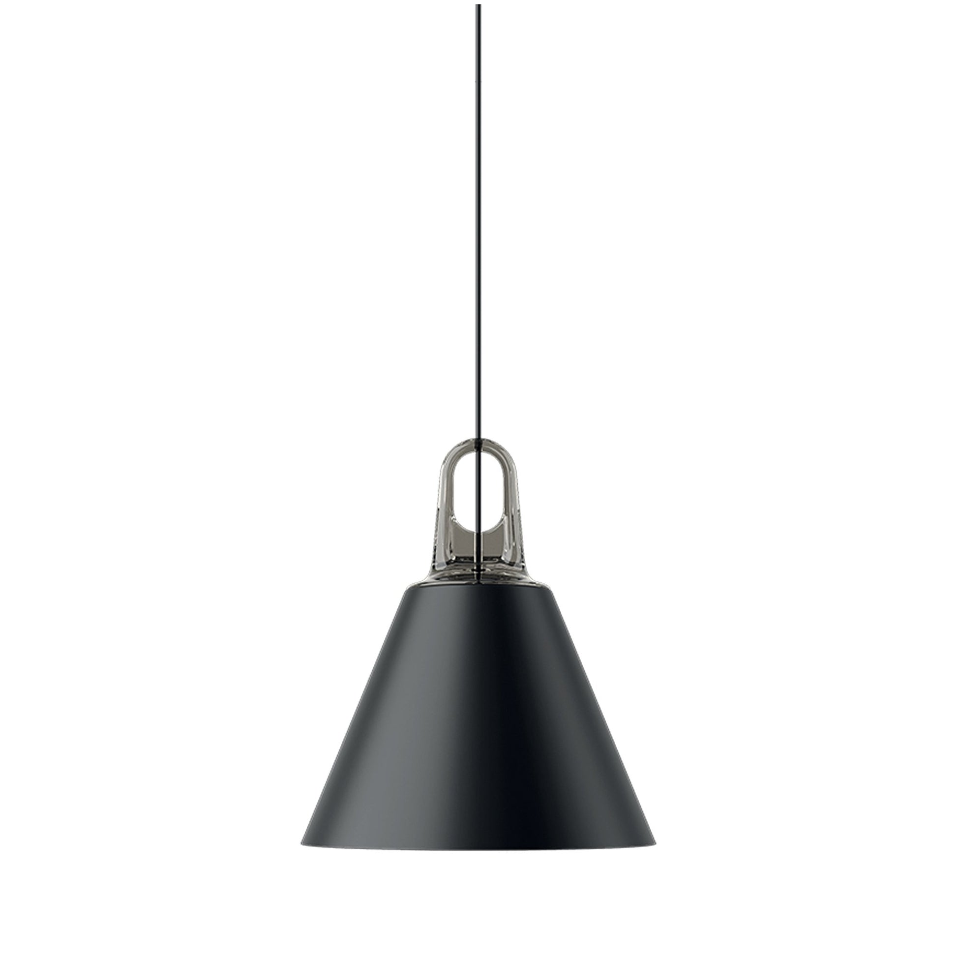 Jim Cone LED Pendant Light in Grey/Black.