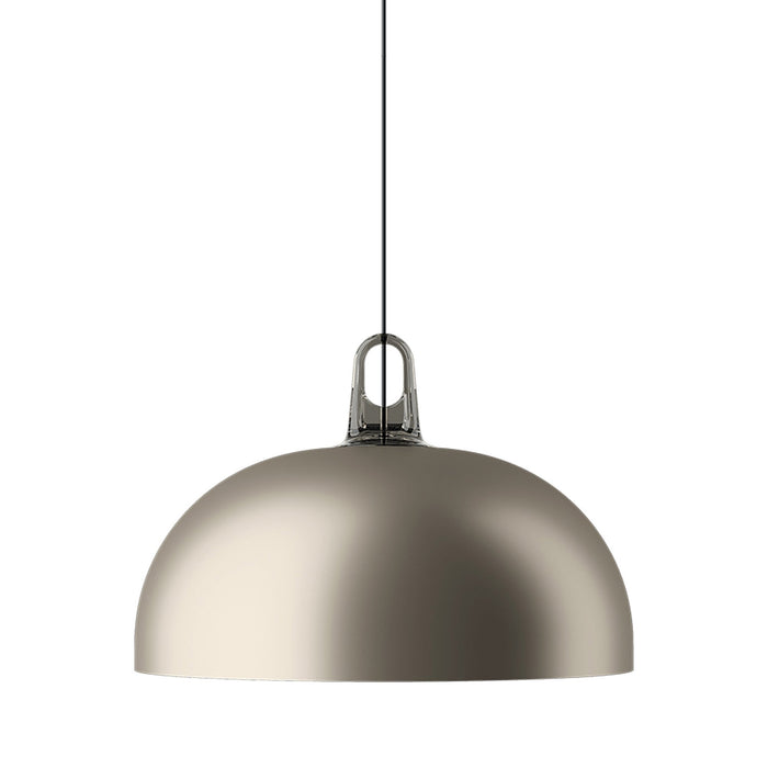 Jim Dome LED Pendant Light in Grey/Champagne.