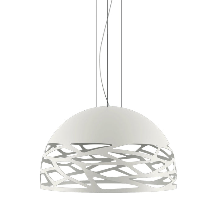 Kelly Dome LED Pendant Light in White (Small).