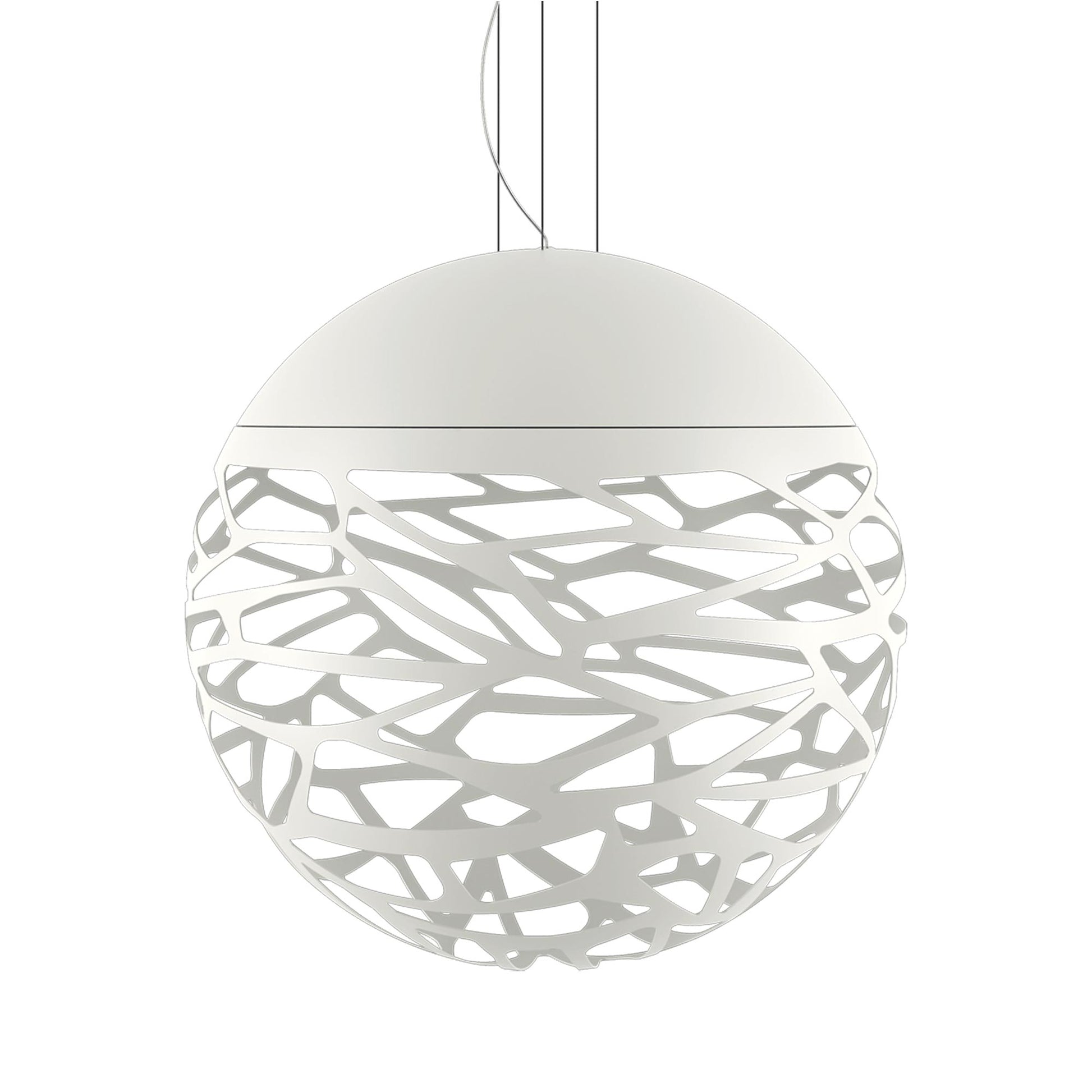 Kelly LED Pendant Light in White (Large).