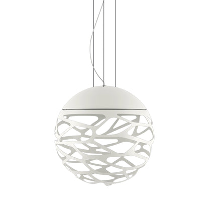 Kelly LED Pendant Light in White (Medium).