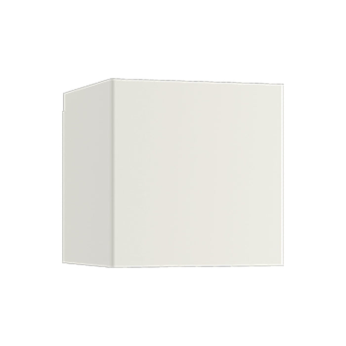 Laser Cube LED Wall Light in White.