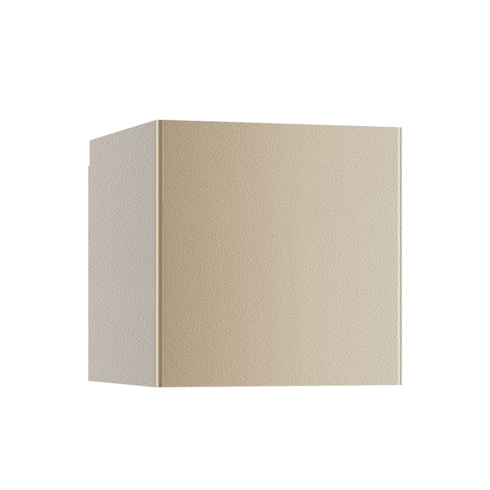 Laser Cube LED Wall Light in Champagne.