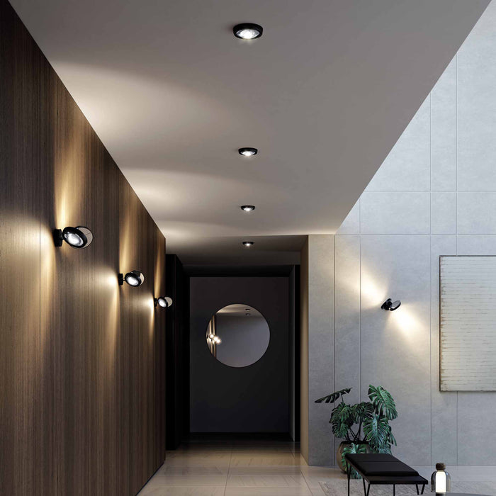 Nautilus LED Wall Light in living room.