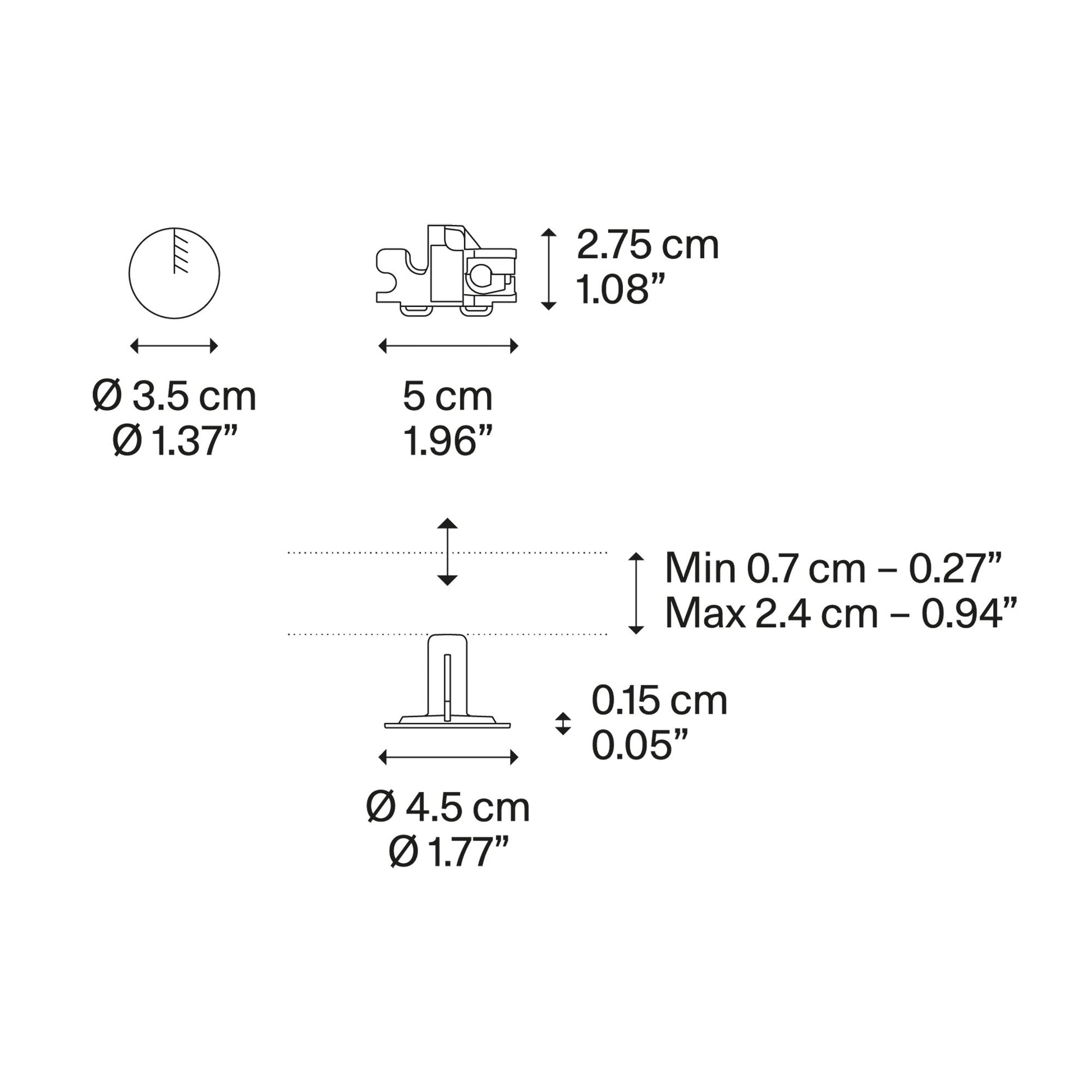 Nostalgia Large LED Pendant Light - line drawing.