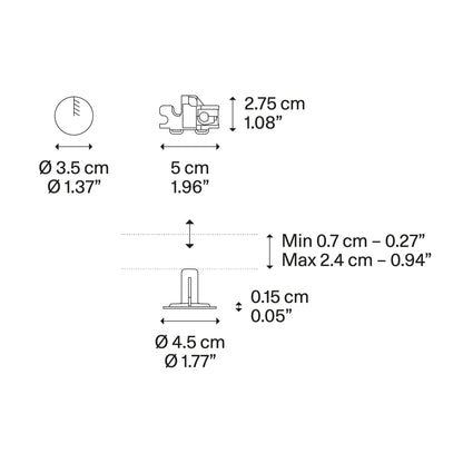 Nostalgia Large LED Pendant Light - line drawing.