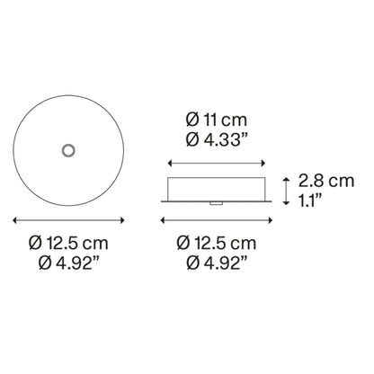 Nostalgia Large LED Pendant Light - line drawing.