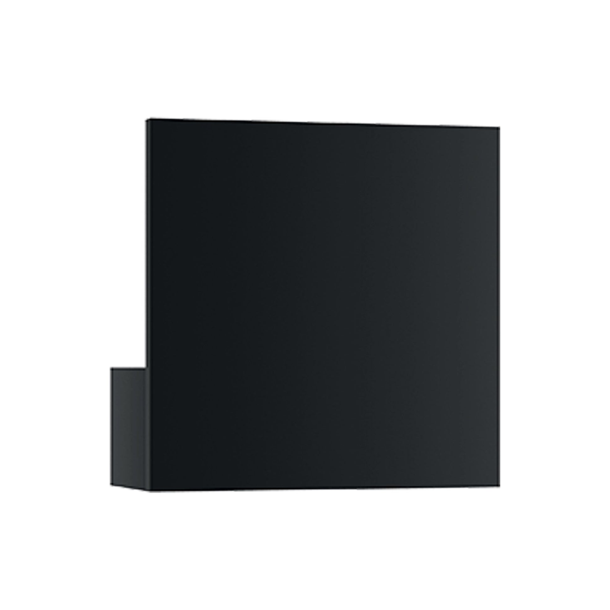 Puzzle LED Ceiling Wall Light in Matte Black/Single Square.