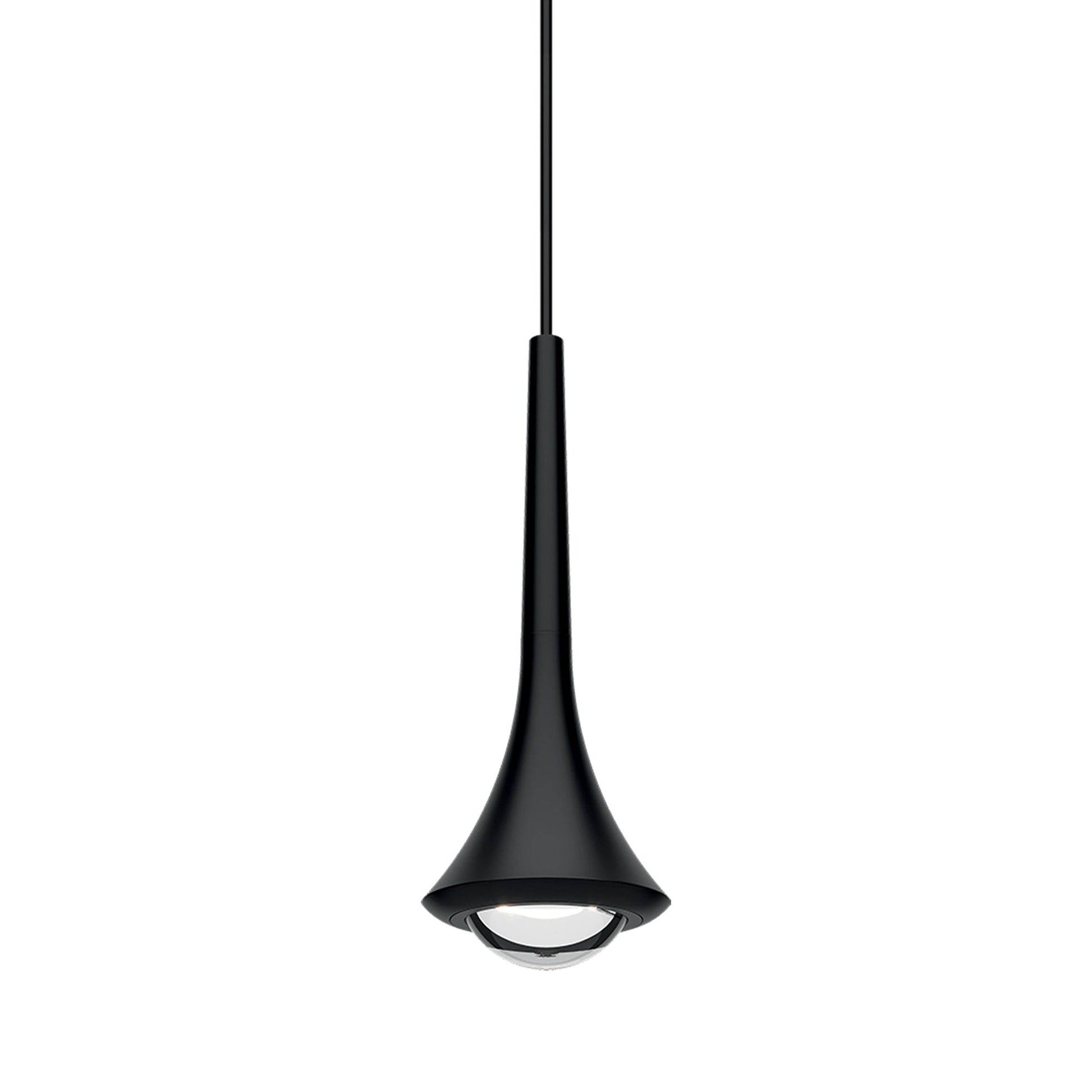 Rain LED Pendant Light in Black/Black.