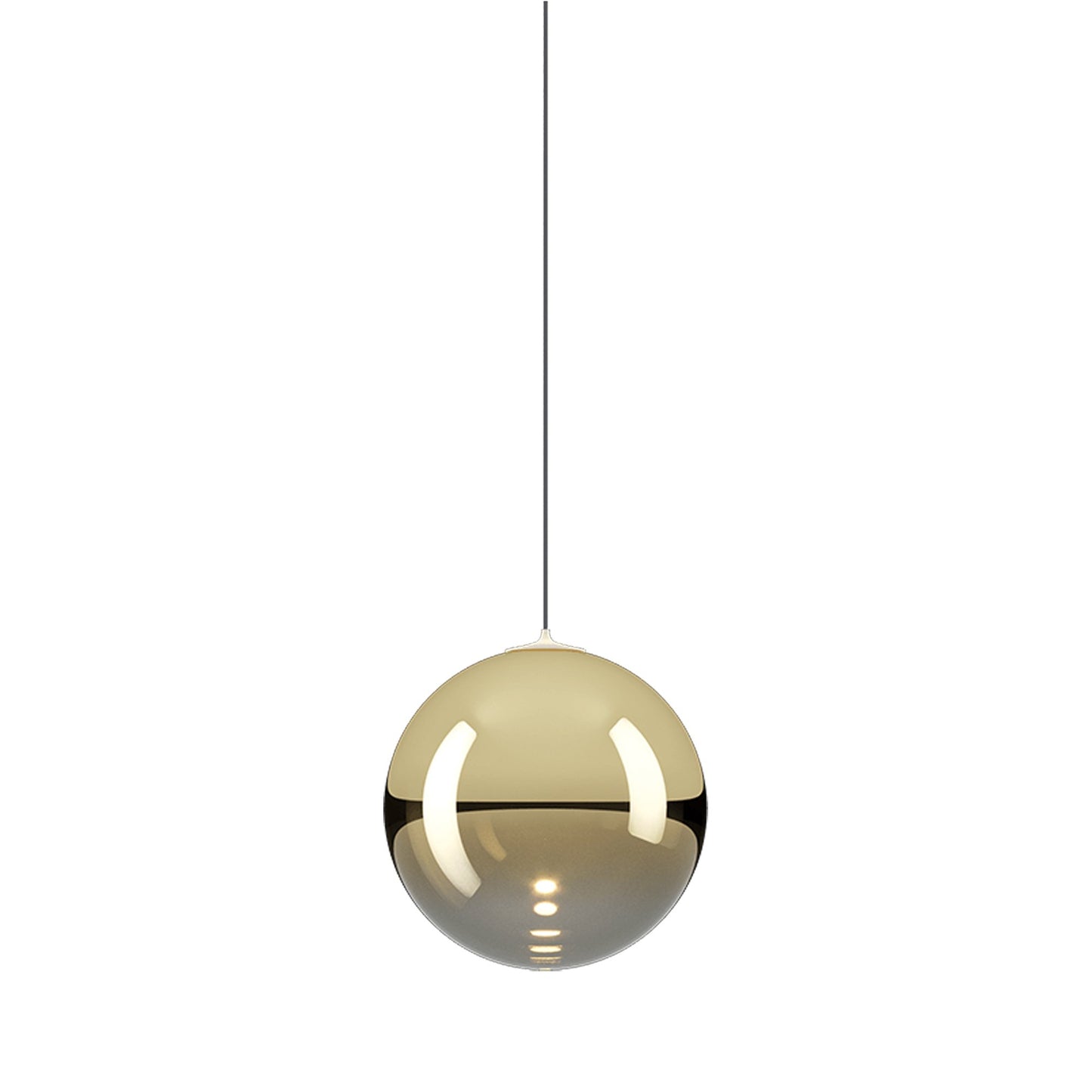 Random Solo LED Pendant Light in Gold (X-Small).