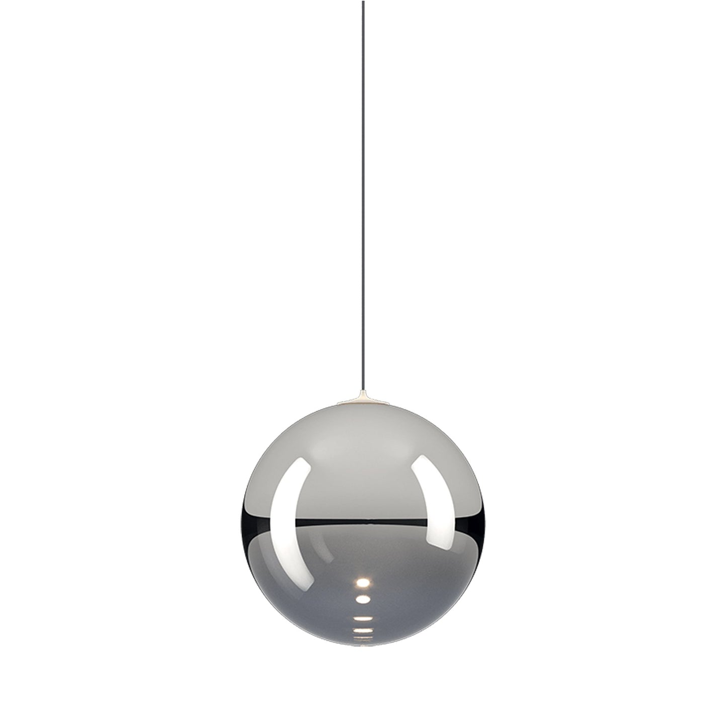 Random Solo LED Pendant Light in Chrome (Small).