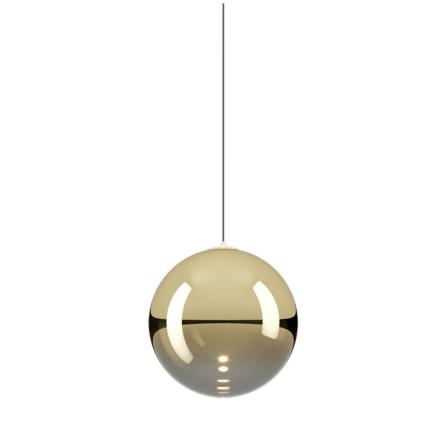 Random Solo LED Pendant Light in Gold (Small).