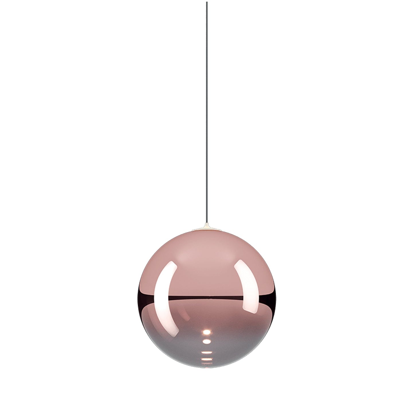 Random Solo LED Pendant Light in Rose Gold (Small).