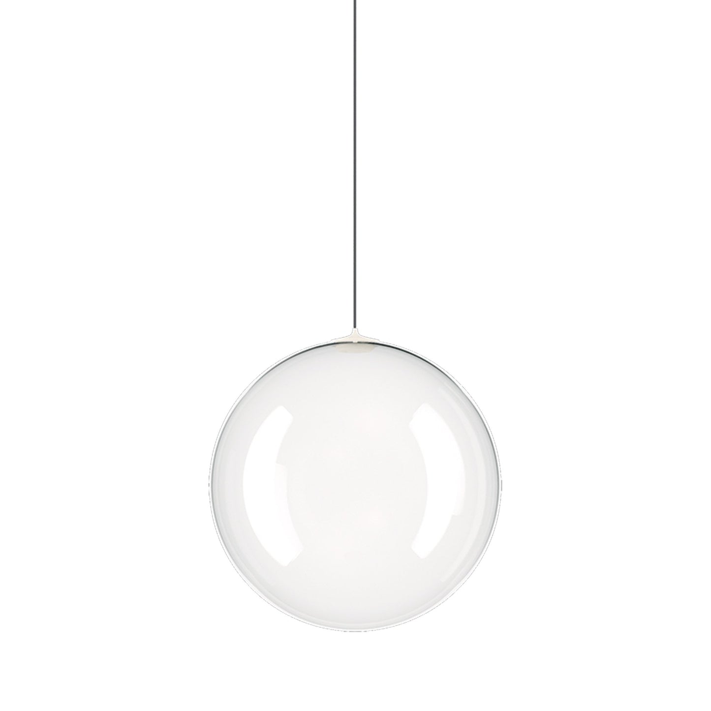 Random Solo LED Pendant Light in Clear (Medium).