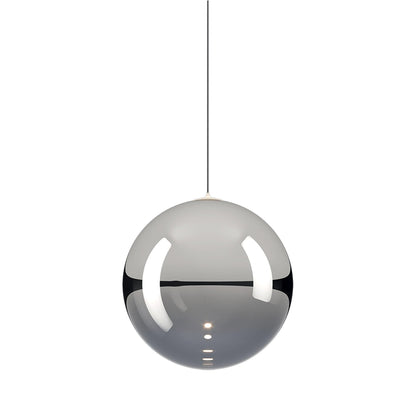 Random Solo LED Pendant Light in Chrome (Medium).