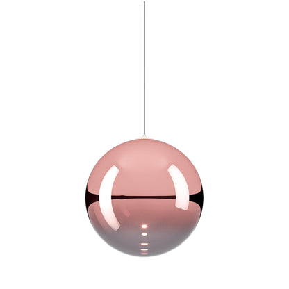 Random Solo LED Pendant Light in Rose Gold (Medium).