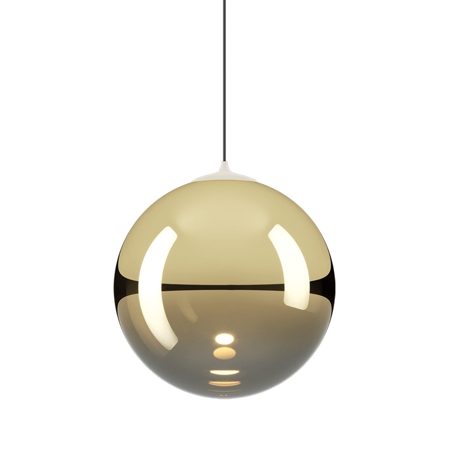 Random Solo LED Pendant Light in Gold (Large).