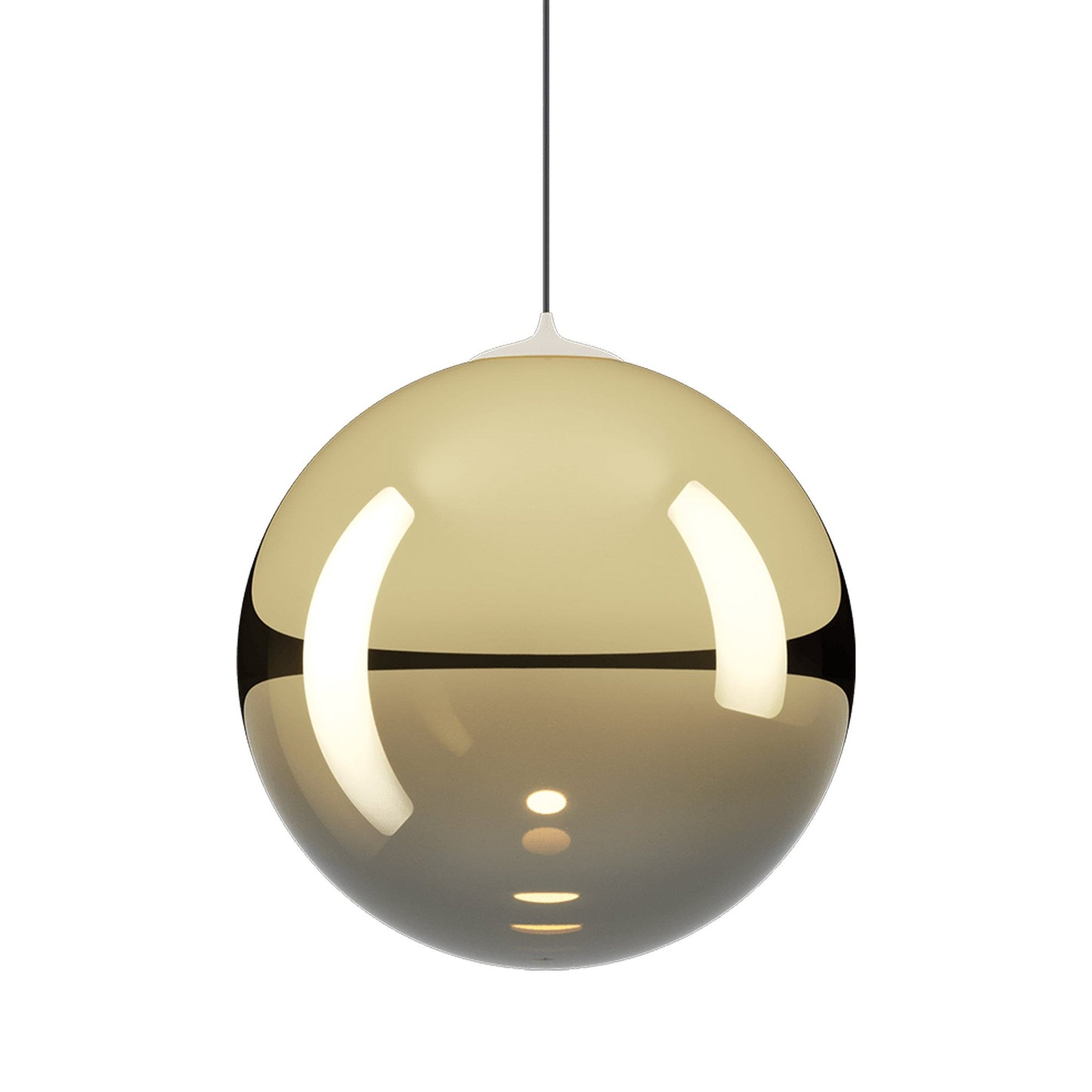 Random Solo LED Pendant Light in Gold (X-Large).