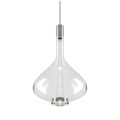 Sky-Fall LED Pendant Light in Clear (Large).