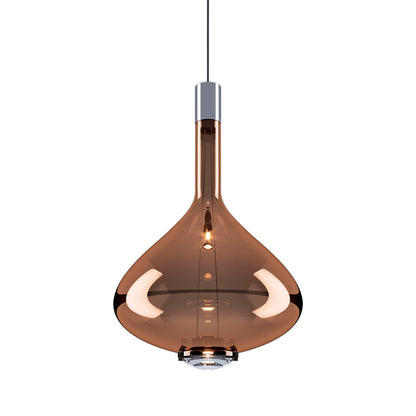 Sky-Fall LED Pendant Light in Glossy Bronze (Large).