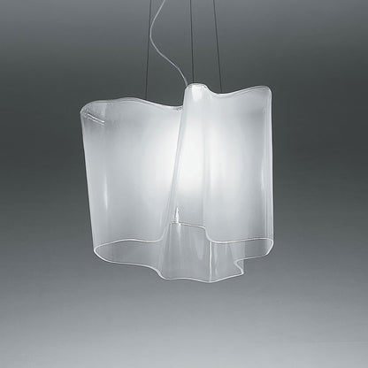 Logico Mini Single Pendant Light in Milky White/Standard.