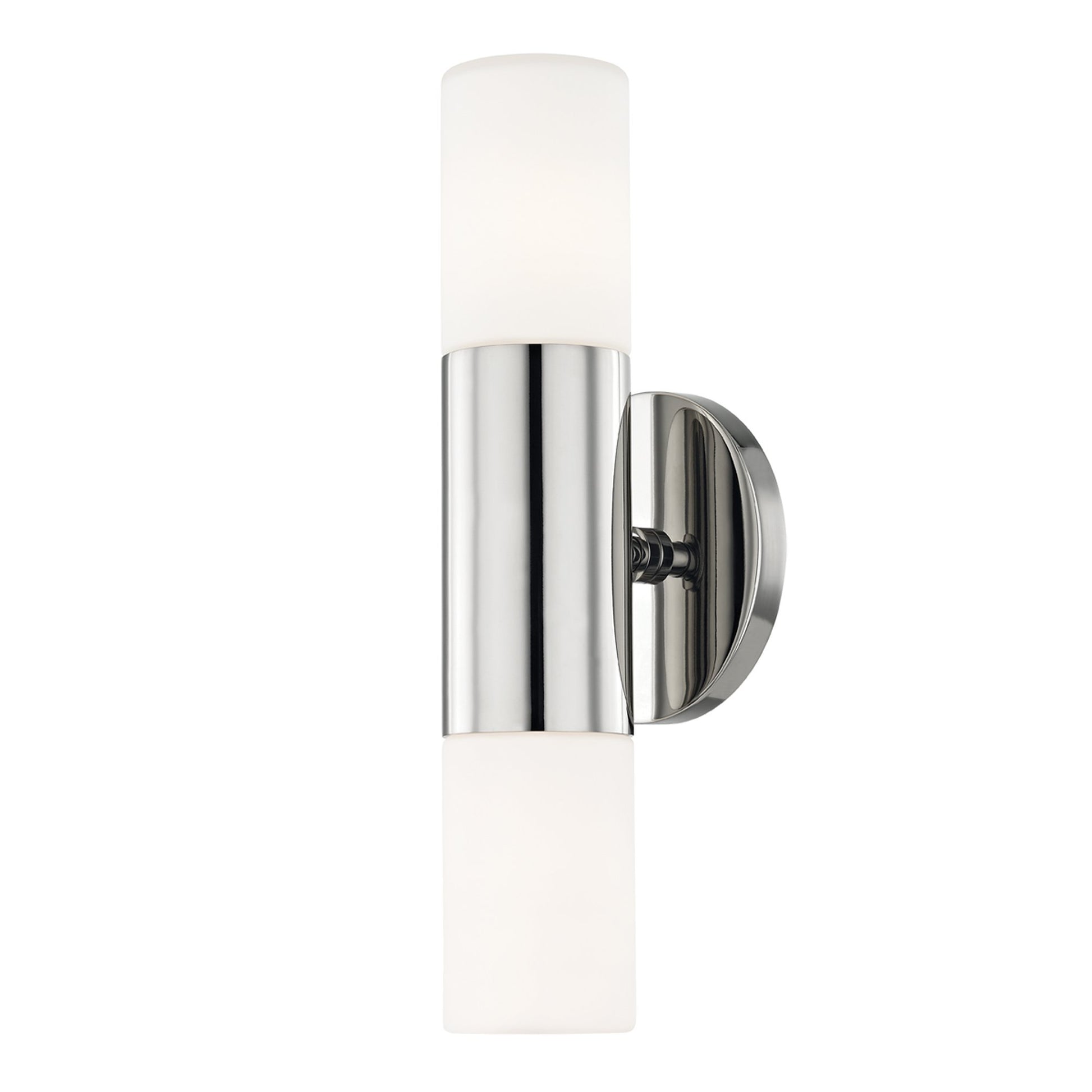 Lola LED Wall Light in Polished Nickel (2-Light).