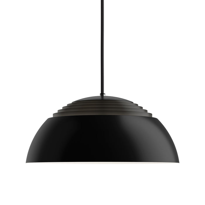 AJ Royal LED Pendant Light in Black (Medium).