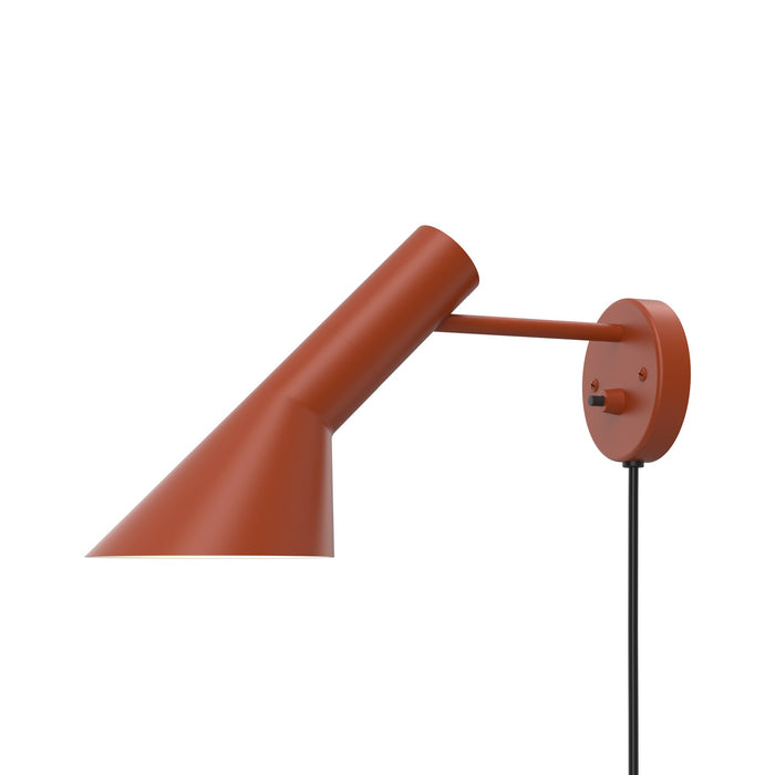 AJ Wall Light in Rustry Red (7.1-Inch/Switch).