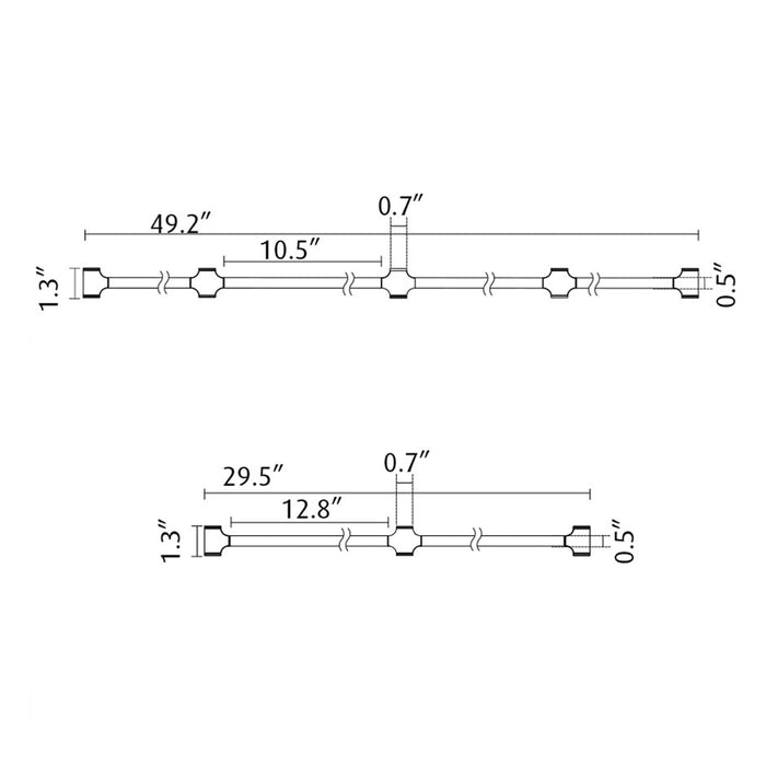 Dependant Linear Suspension Kit - line drawing.
