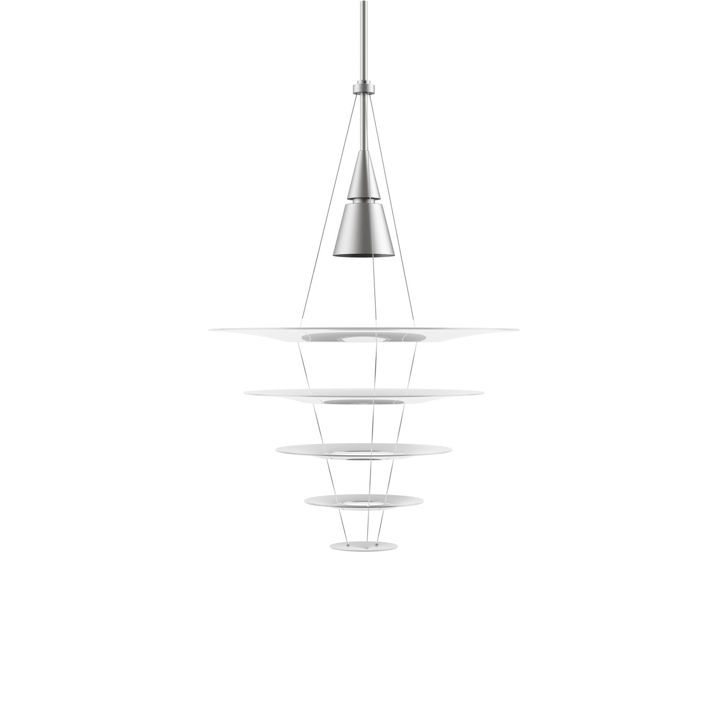 Enigma Pendant Light in Brushed Aluminum (Medium).