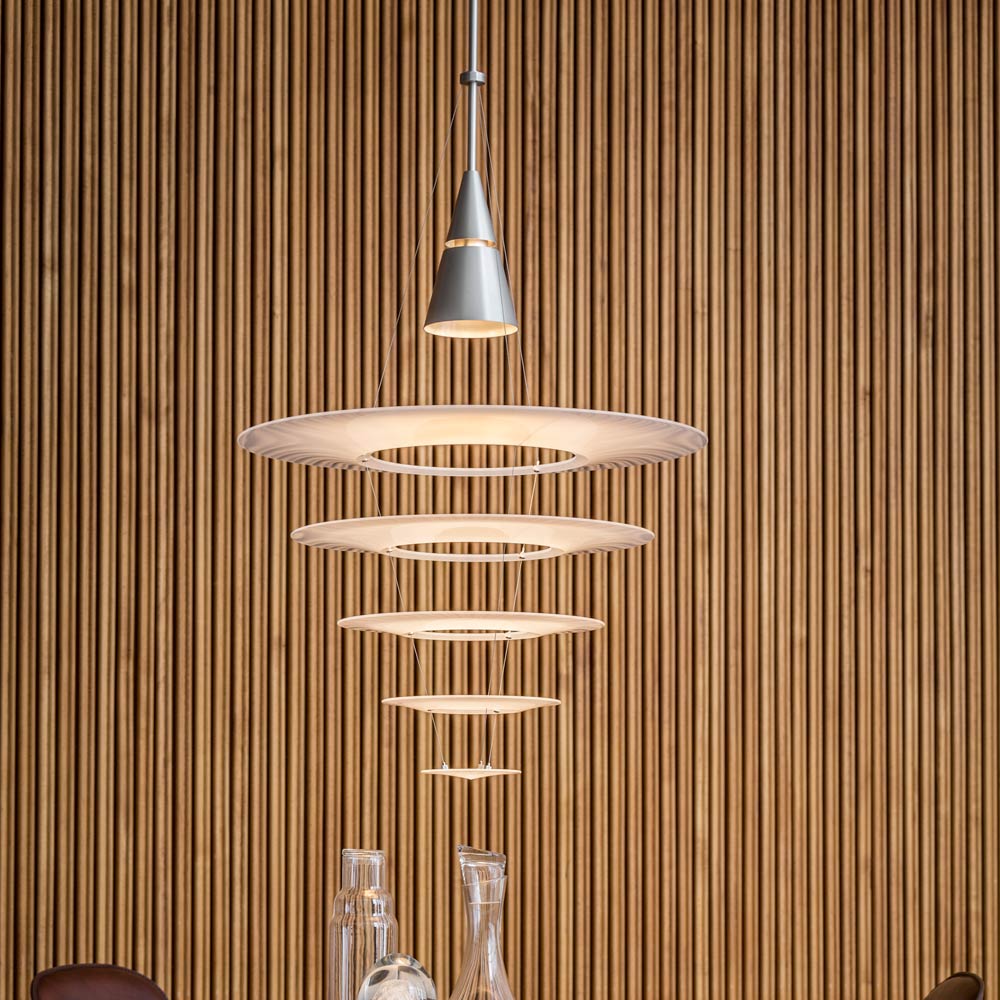 Enigma Pendant Light in dining room.