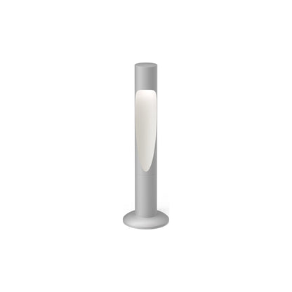 Flindt Garden Outdoor LED Bollard in Natural Paint Aluminum (Short).