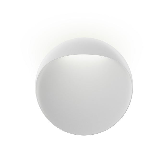 Flindt Outdoor LED Wall Light in White Texure (Medium).