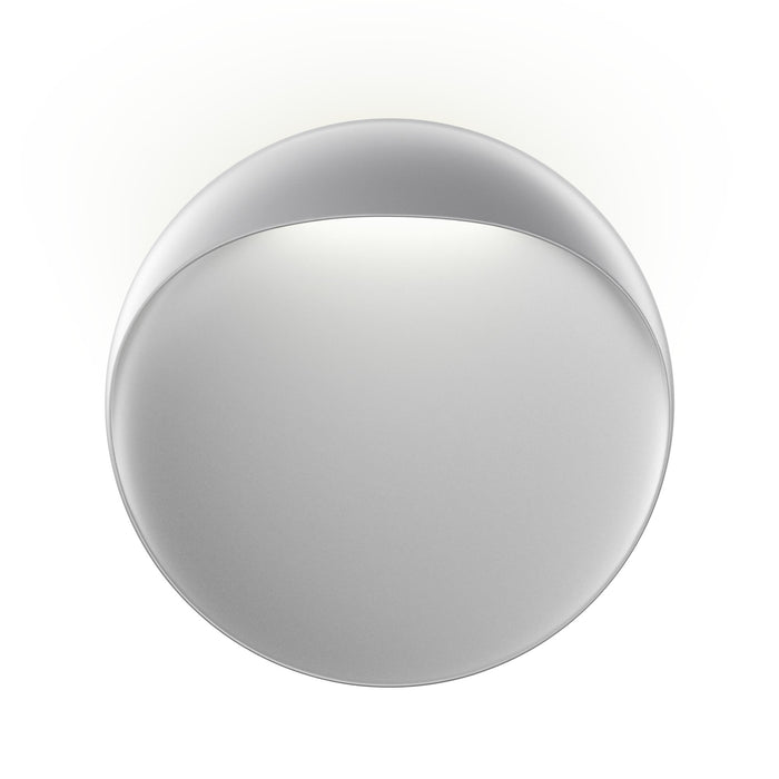 Flindt Outdoor LED Wall Light in Natural Paint Aluminum (Large).