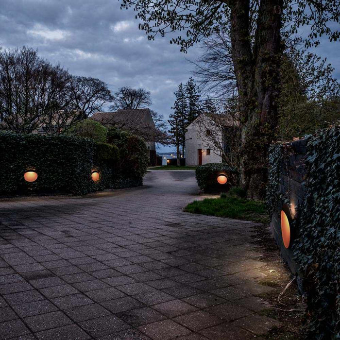Flindt Outdoor LED Wall Light in Outside Area.
