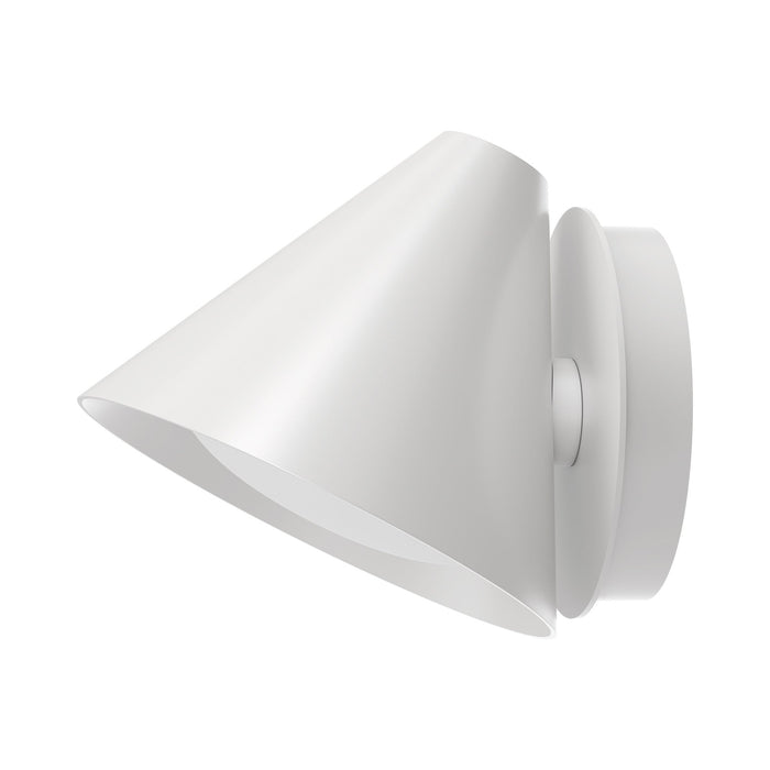 Keglen LED Wall Light in White.