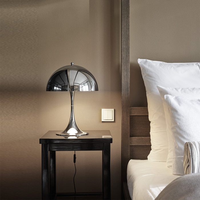Panthella 320 Table Lamp in bedroom.
