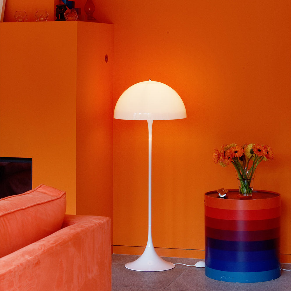 Panthella Floor Lamp in living room.