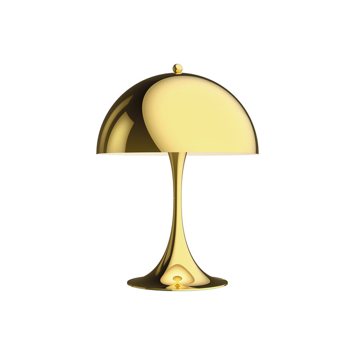 Panthella LED Mini Table Lamp in Brass Metalized.