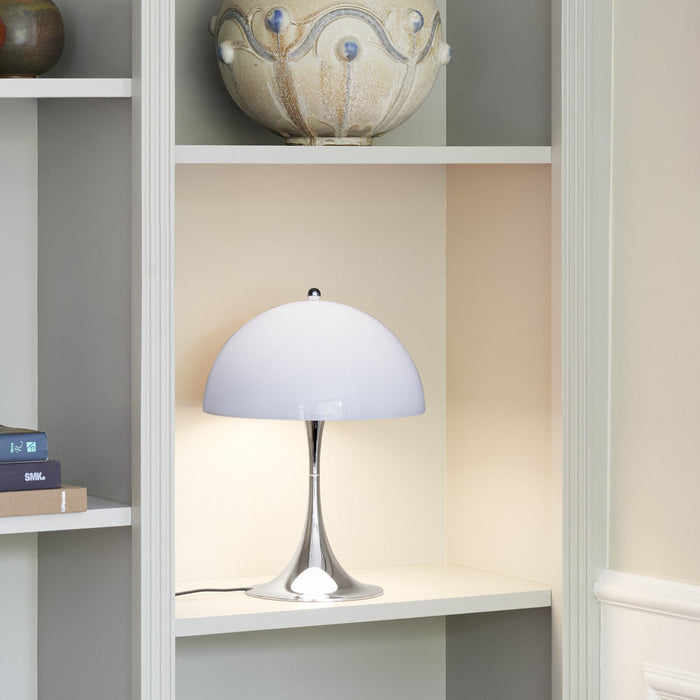 Panthella LED Mini Table Lamp in living room.