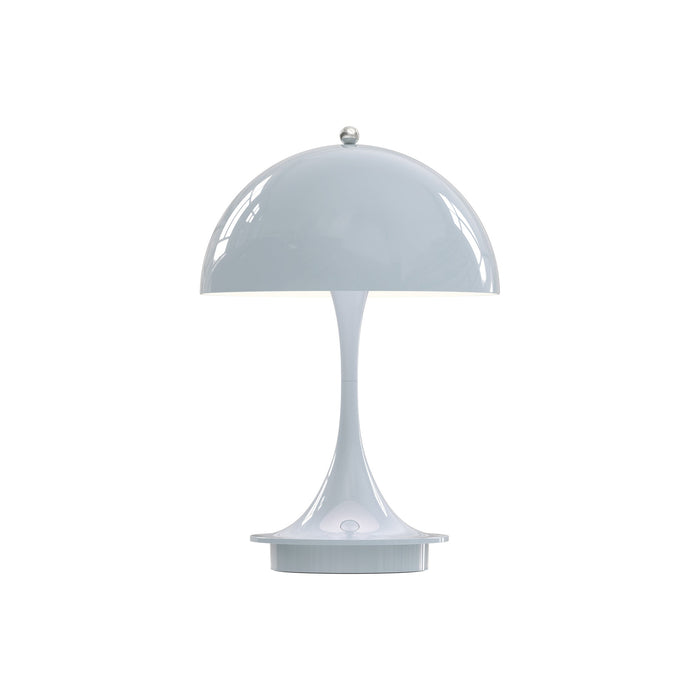 Panthella LED Portable Rechargeable Table Lamp in Pale Blue.