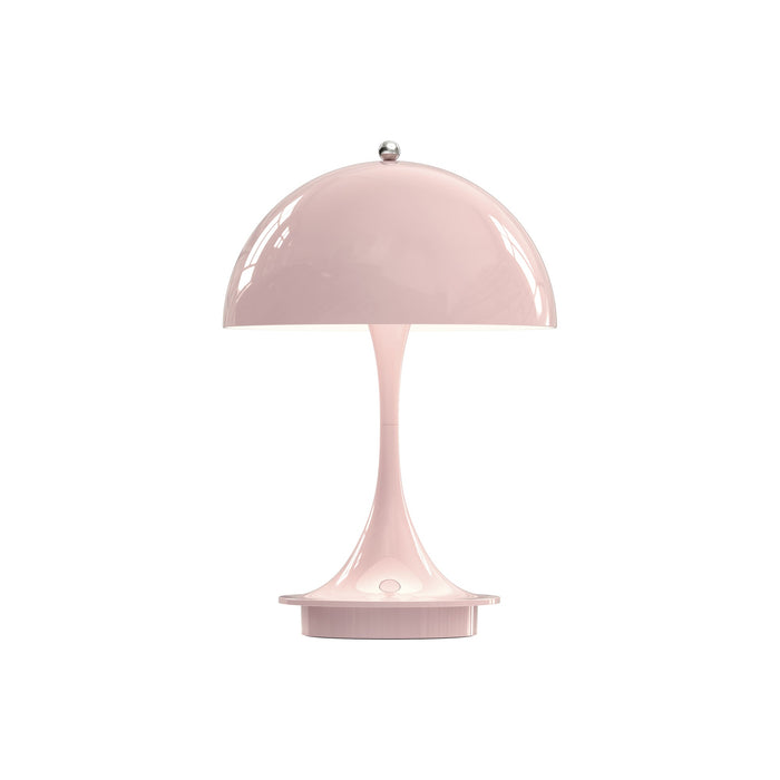 Panthella LED Portable Rechargeable Table Lamp in Pale Rose.