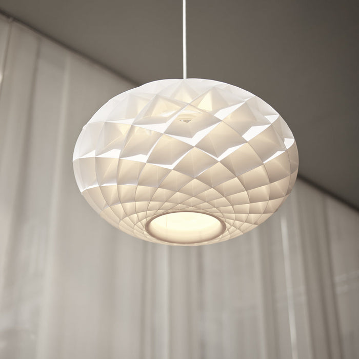 Patera Oval Pendant Light in Detail.